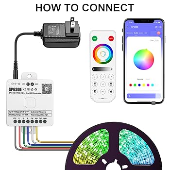5V-24V SP630E BT LEDコントローラ 5CH SMD5050 Amazon.com: RGBZONE Bluetooh LED Controller, Smart APP